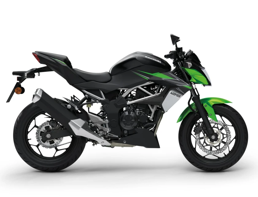 Kawasaki Z125 Candy Lime Green / Metallic Spark Black